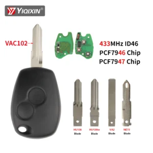 Clé Renault 433Mhz ID46